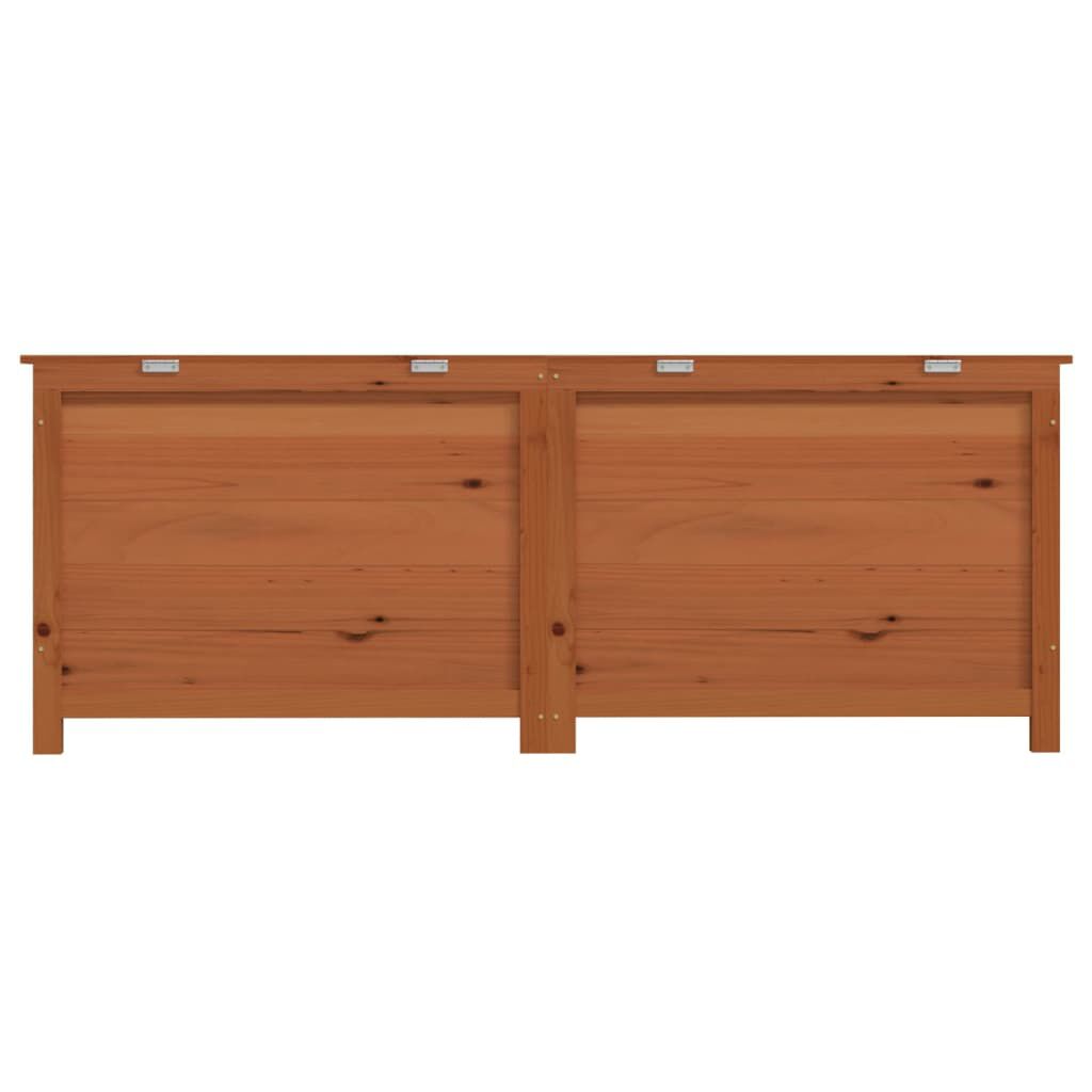 vidaXL Κουτί Μαξιλαριών Εξ. Χώρου Καφέ 150x50x56 εκ. Μασίφ Ξύλο Ελάτης