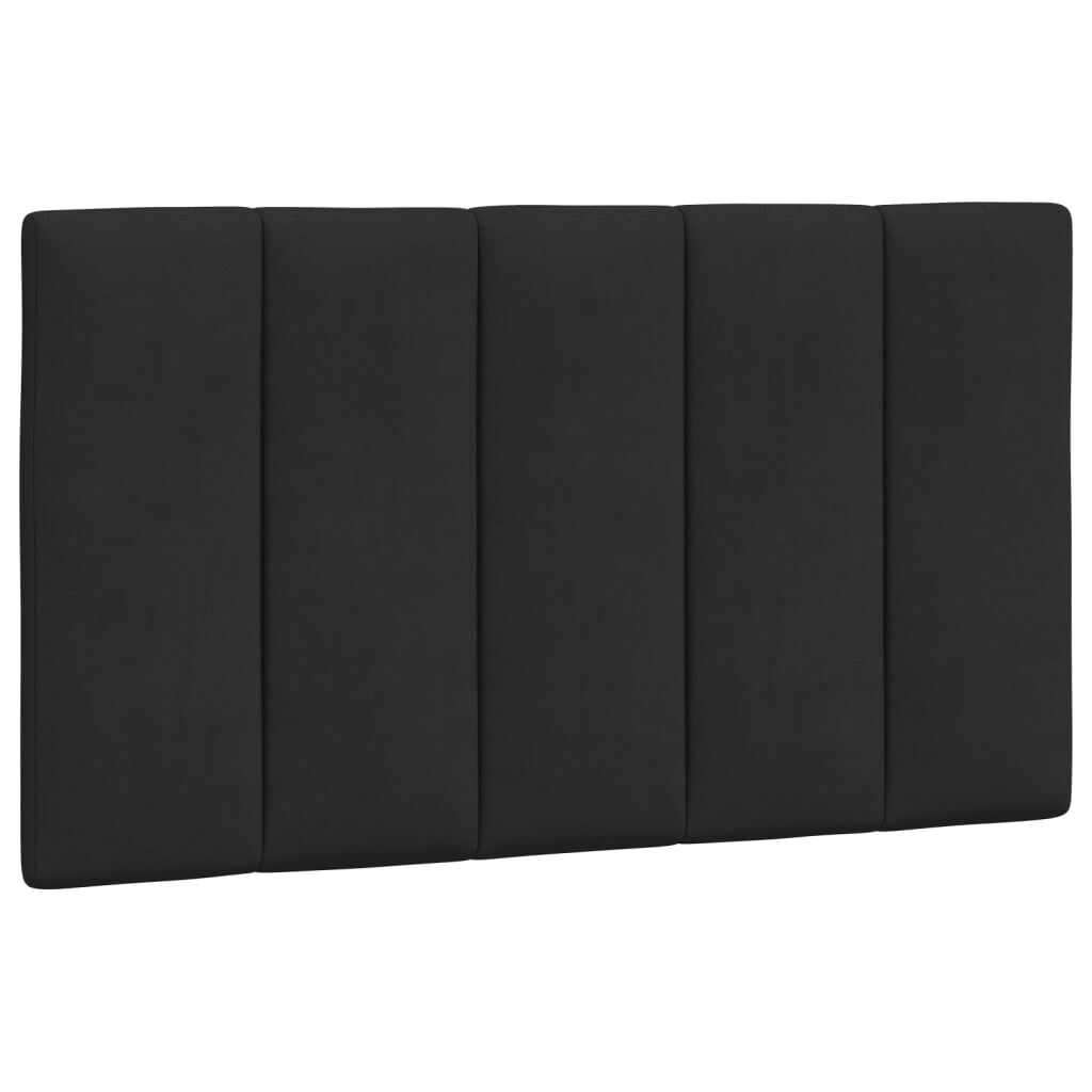vidaXL Πλαίσιο Κρεβατιού με Κεφαλάρι Μαύρο 90x190 εκ. Βελούδινο