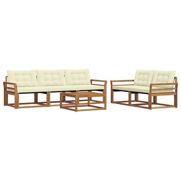 vidaXL &Sigma;&epsilon;&iota;&rho;ά &Kappa;&alpha;&nu;&alpha;&pi;έ &Epsilon;&xi;&omega;&tau;&epsilon;&rho;&iota;&kappa;&omicron;ύ &mu;&epsilon; &mu;&alpha;&xi;&iota;&lambda;ά&rho;&iota; 6 pcs &Phi;&upsilon;&sigma;&iota;&kappa;ό &kappa;&alpha;&iota; &Kappa;&rho;έ&mu;&alpha;