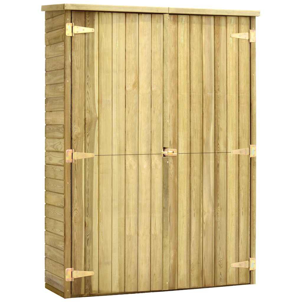 vidaXL Αποθήκη Εργαλείων Κήπου 123x50x171 εκ. Εμποτισμένο Ξύλο Πεύκου