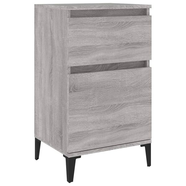 vidaXL Κομοδίνο Γκρι Sonoma 40x35x70 εκ.