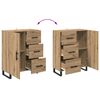 vidaXL Highboard &mu;&epsilon; &sigma;&upsilon;&rho;&tau;ά&rho;&iota; 2 pcs Artisan Oak &Epsilon;&pi;&epsilon;&xi;&epsilon;&rho;&gamma;&alpha;&sigma;&mu;έ&nu;&omicron; &xi;ύ&lambda;&omicron;