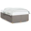 vidaXL Σκελετός Κρεβατιού Χωρίς Στρώμα Taupe 120x200 εκ. Υφασμάτινο
