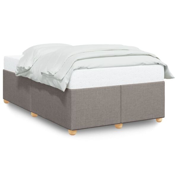 vidaXL Σκελετός Κρεβατιού Χωρίς Στρώμα Taupe 120x200 εκ. Υφασμάτινο