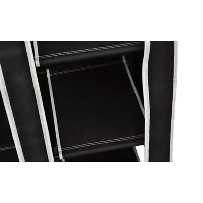 vidaXL Ντουλάπα Αναδιπλούμενη Μαύρη 110 x 45 x 175 εκ.