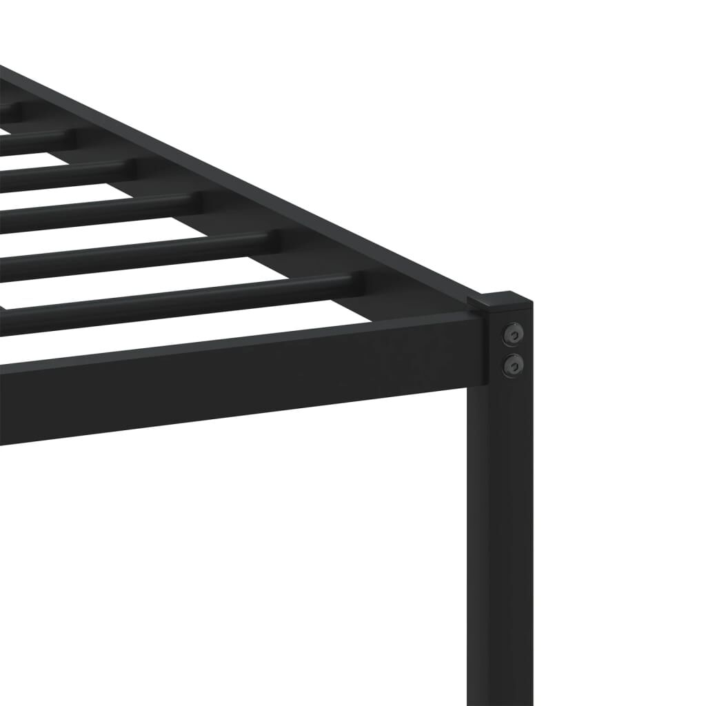 vidaXL Σκελετός Κρεβ. Χωρίς Στρώμα Sonoma Δρυς 90x200 εκ. Μεταλλικό