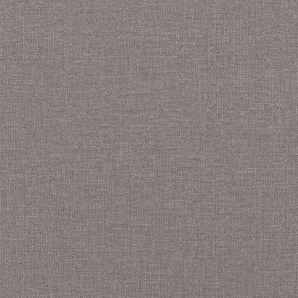 vidaXL Κρεβάτι Boxspring με Στρώμα Taupe 100 x 200 εκ. Υφασμάτινο