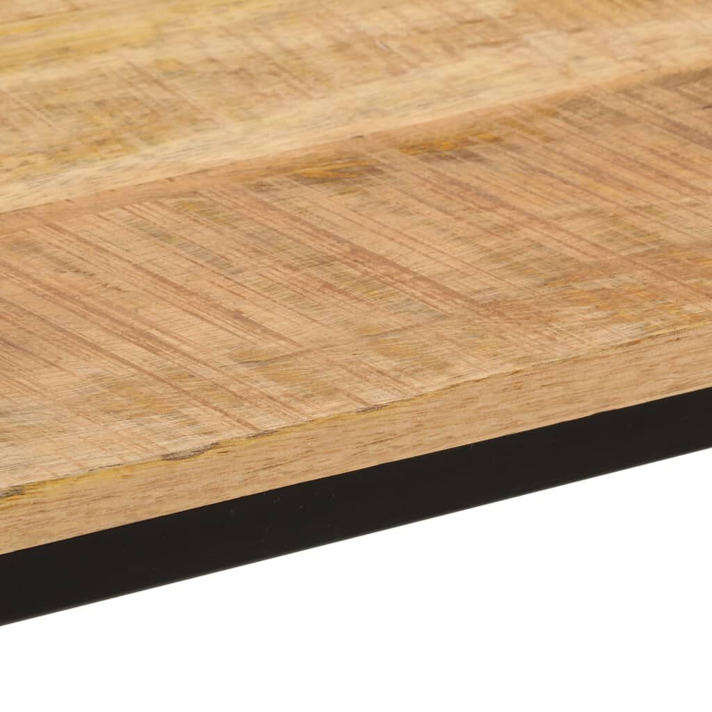 vidaXL Τραπεζαρία 110x55x75 εκ. Μασίφ Ακατέργαστο Ξύλο Μάνγκο/Σίδηρο