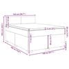 vidaXL &Kappa;&rho;&epsilon;&beta;ά&tau;&iota; Boxspring &mu;&epsilon; &Sigma;&tau;&rho;ώ&mu;&alpha; &Mu;&pi;&lambda;&epsilon; 140x190 &epsilon;&kappa;. &Upsilon;&phi;&alpha;&sigma;&mu;ά&tau;&iota;&nu;&omicron;