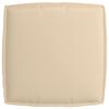 vidaXL Μαξιλάρι παλέτας για κάθισμα Μπεζ 60 x 60 x 12 cm Ύφασμα Oxford