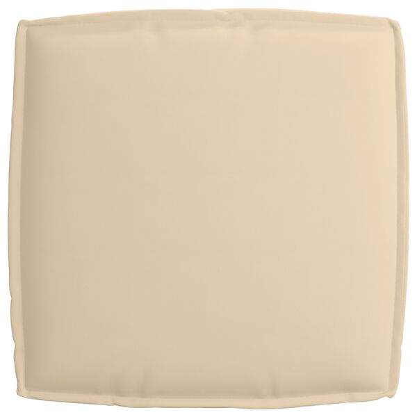 vidaXL Μαξιλάρι παλέτας για κάθισμα Μπεζ 60 x 60 x 12 cm Ύφασμα Oxford