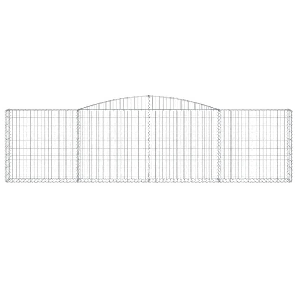 vidaXL Συρματοκιβώτια Τοξωτά 6 τεμ. 400x30x100/120 εκ. Γαλβαν. Ατσάλι