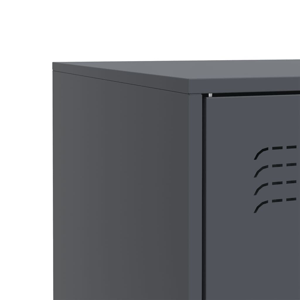 vidaXL Μπουφές Ανθρακί 67x39x83 εκ. από Ατσάλι