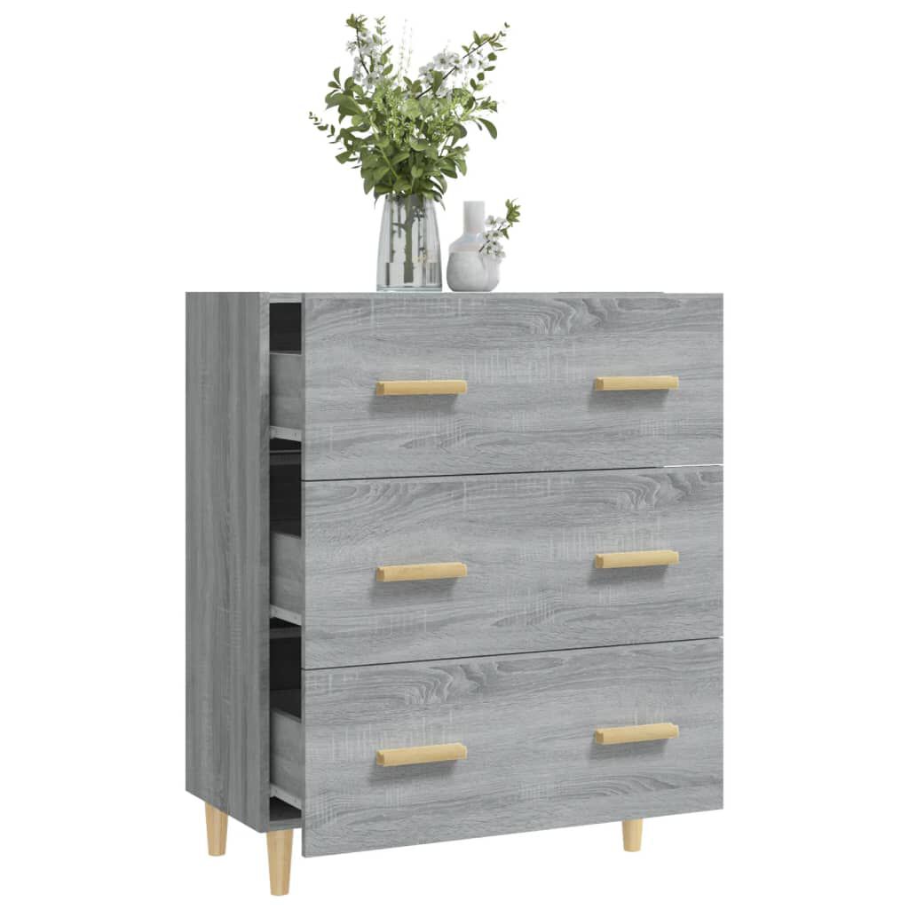 vidaXL Ντουλάπι Γκρι Sonoma 70 x 34 x 90 εκ. από Επεξεργασμένο Ξύλο
