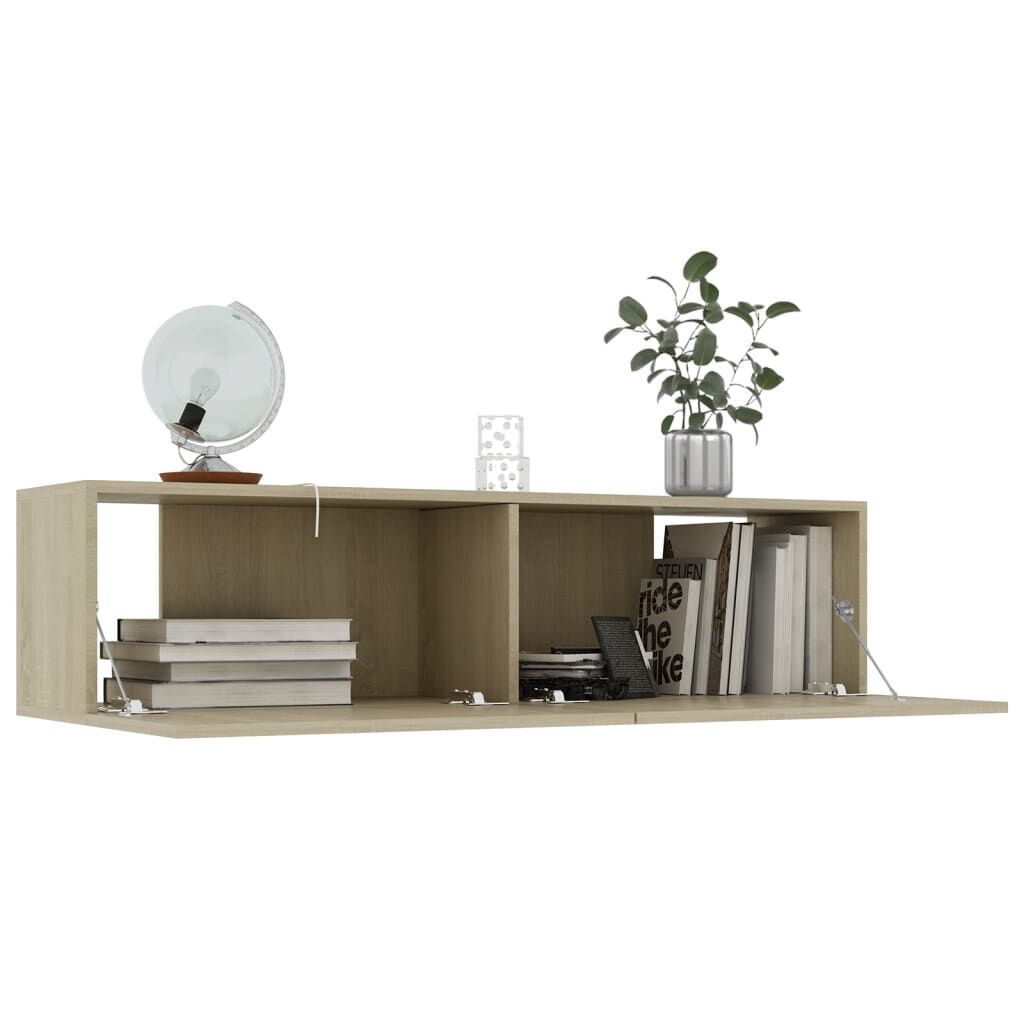 vidaXL Έπιπλο Τηλεόρασης Sonoma Δρυς 120x30x30 εκ. από Επεξ. Ξύλο