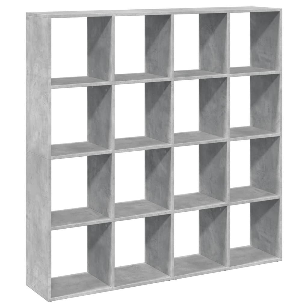 vidaXL Βιβλιοθήκη Γκρι Σκυρ. 137,5x29x137,5 εκ. Επεξεργασμένο Ξύλο