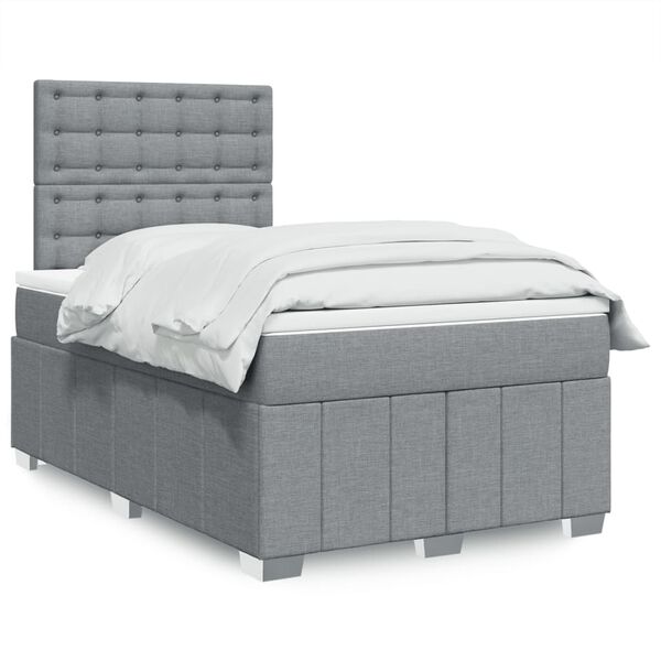 vidaXL &Kappa;&rho;&epsilon;&beta;ά&tau;&iota; Boxspring &mu;&epsilon; &Sigma;&tau;&rho;ώ&mu;&alpha; &Alpha;&nu;&omicron;&iota;&chi;&tau;ό &Gamma;&kappa;&rho;&iota; 120x190 &epsilon;&kappa;. &Upsilon;&phi;&alpha;&sigma;&mu;ά&tau;&iota;&nu;&omicron;