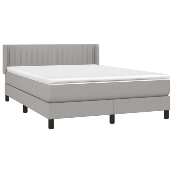 vidaXL &Kappa;&rho;&epsilon;&beta;ά&tau;&iota; Boxspring &mu;&epsilon; &Sigma;&tau;&rho;ώ&mu;&alpha; &Alpha;&nu;&omicron;&iota;&chi;&tau;ό &Gamma;&kappa;&rho;&iota; 140x200 &epsilon;&kappa;. &Upsilon;&phi;&alpha;&sigma;&mu;ά&tau;&iota;&nu;&omicron;