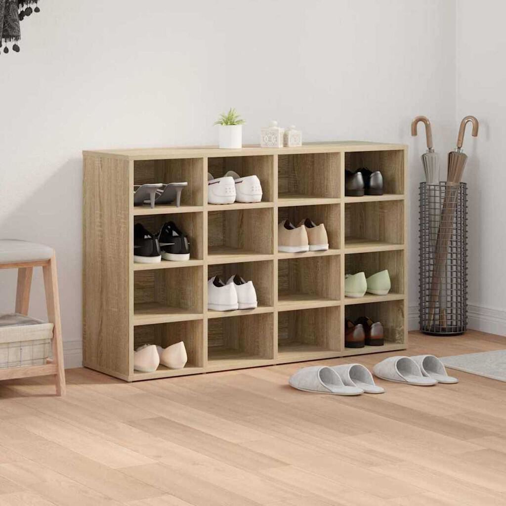 vidaXL Ντουλάπα Παπουτσιών με ράφι Sonoma Δρυς 103 x 30 x 67 εκ.