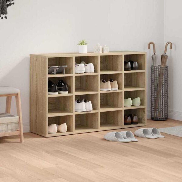 vidaXL Ντουλάπα Παπουτσιών με ράφι Sonoma Δρυς 103 x 30 x 67 εκ.