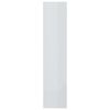 vidaXL Βιβλιοθήκη/Διαχωρ. Χώρου Γυαλ. Λευκό 80x30x135 εκ. Επεξ. Ξύλο