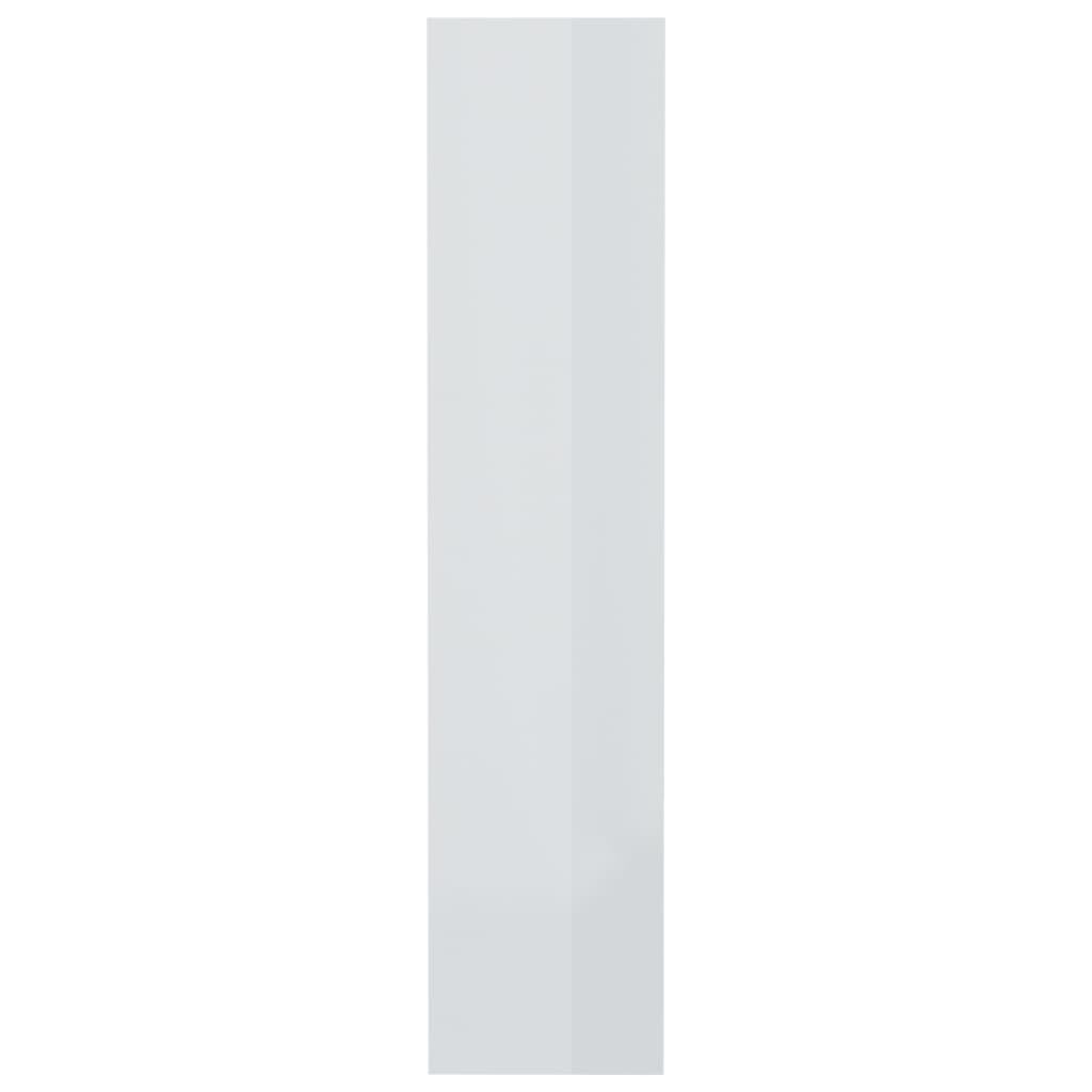 vidaXL Βιβλιοθήκη/Διαχωρ. Χώρου Γυαλ. Λευκό 80x30x135 εκ. Επεξ. Ξύλο