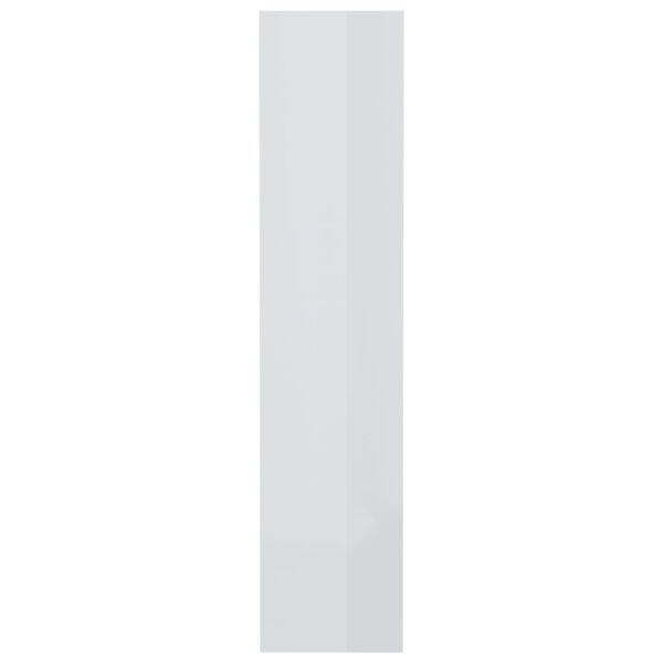 vidaXL Βιβλιοθήκη/Διαχωρ. Χώρου Γυαλ. Λευκό 80x30x135 εκ. Επεξ. Ξύλο