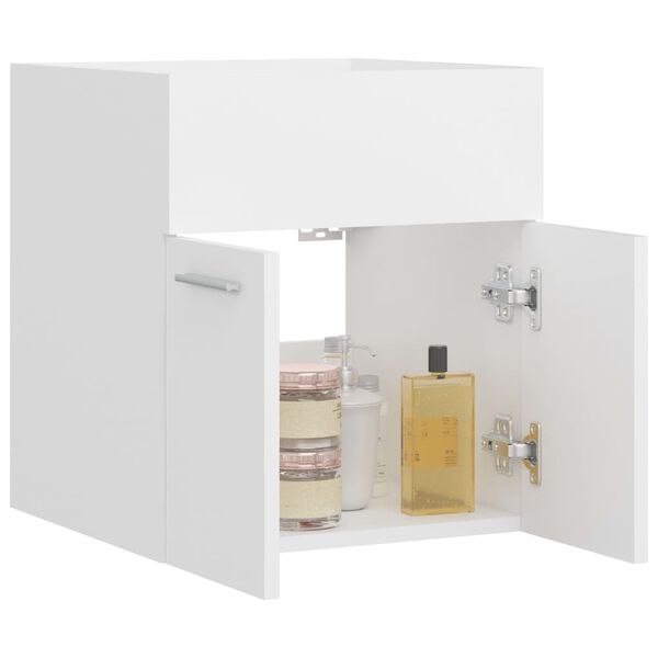vidaXL Ντουλάπι Νιπτήρα Λευκό 41x38,5x46 εκ. από Επεξεργασμένο Ξύλο