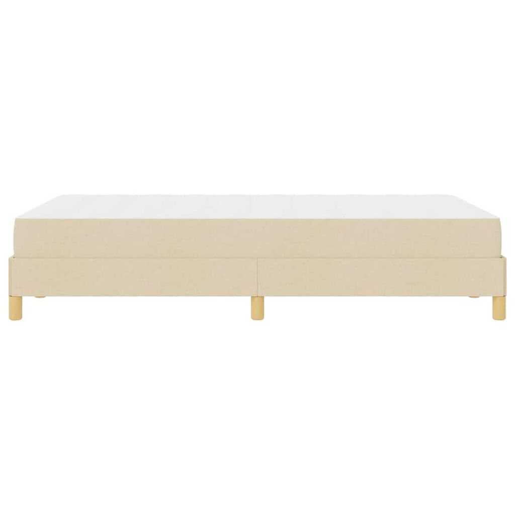 vidaXL Κρεβάτι με ελατήρια Κρέμα και Καφέ 120 x 200 cm