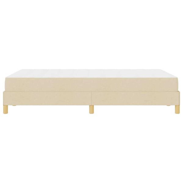 vidaXL Κρεβάτι με ελατήρια Κρέμα και Καφέ 120 x 200 cm