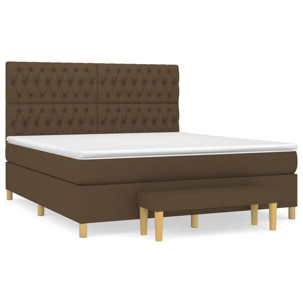 vidaXL &Kappa;&rho;&epsilon;&beta;ά&tau;&iota; Boxspring &mu;&epsilon; &Sigma;&tau;&rho;ώ&mu;&alpha; &Sigma;&kappa;&omicron;ύ&rho;&omicron; &Kappa;&alpha;&phi;έ 180x200 &epsilon;&kappa; &Upsilon;&phi;&alpha;&sigma;&mu;ά&tau;&iota;&nu;&omicron;