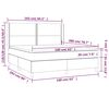 vidaXL &Kappa;&rho;&epsilon;&beta;ά&tau;&iota; Boxspring &mu;&epsilon; &Sigma;&tau;&rho;ώ&mu;&alpha; & LED &Sigma;&kappa;.&Gamma;&kappa;&rho;&iota; 160x200 &epsilon;&kappa; &Upsilon;&phi;&alpha;&sigma;&mu;ά&tau;&iota;&nu;&omicron;