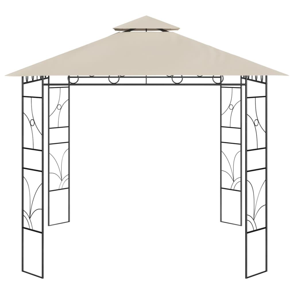 vidaXL Κιόσκι Κρεμ 3 x 3 x 2,7 μ. 160 γρ./μ²