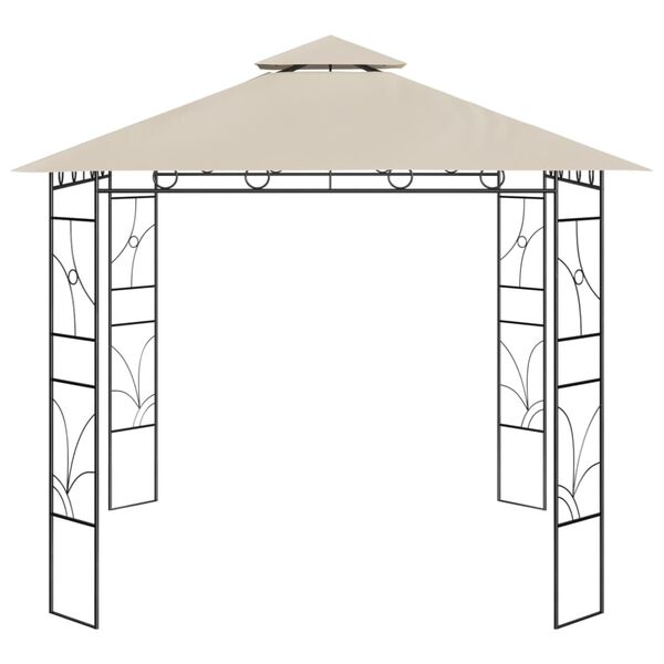 vidaXL Κιόσκι Κρεμ 3 x 3 x 2,7 μ. 160 γρ./μ²