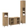 vidaXL Σετ Επίπλων Μπάνιου με ράφι 3 pcs Artisan Oak 30 x 30 x 180 cm