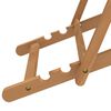 vidaXL Ξαπλώστρα Μπλε 56 x 105 x 96 εκ. από Ξύλο Teak