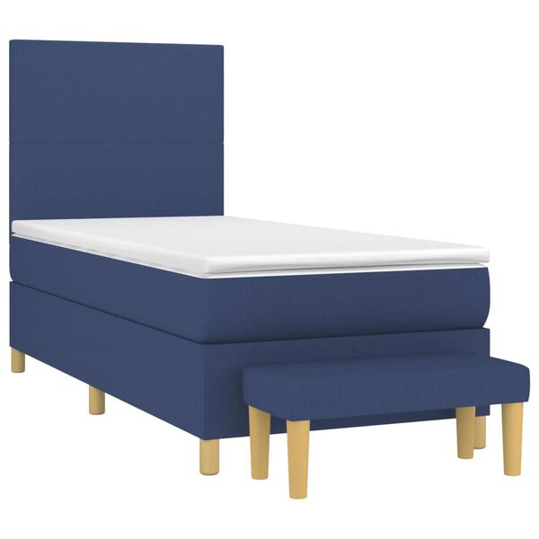 vidaXL &Kappa;&rho;&epsilon;&beta;ά&tau;&iota; Boxspring &mu;&epsilon; &Sigma;&tau;&rho;ώ&mu;&alpha; &Mu;&pi;&lambda;&epsilon; 90x190 &epsilon;&kappa;.&Upsilon;&phi;&alpha;&sigma;&mu;ά&tau;&iota;&nu;&omicron;