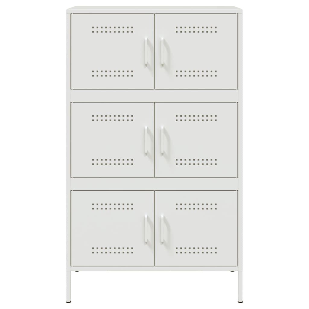vidaXL Ντουλάπι Λευκό 68x39x113 εκ. από Ατσάλι