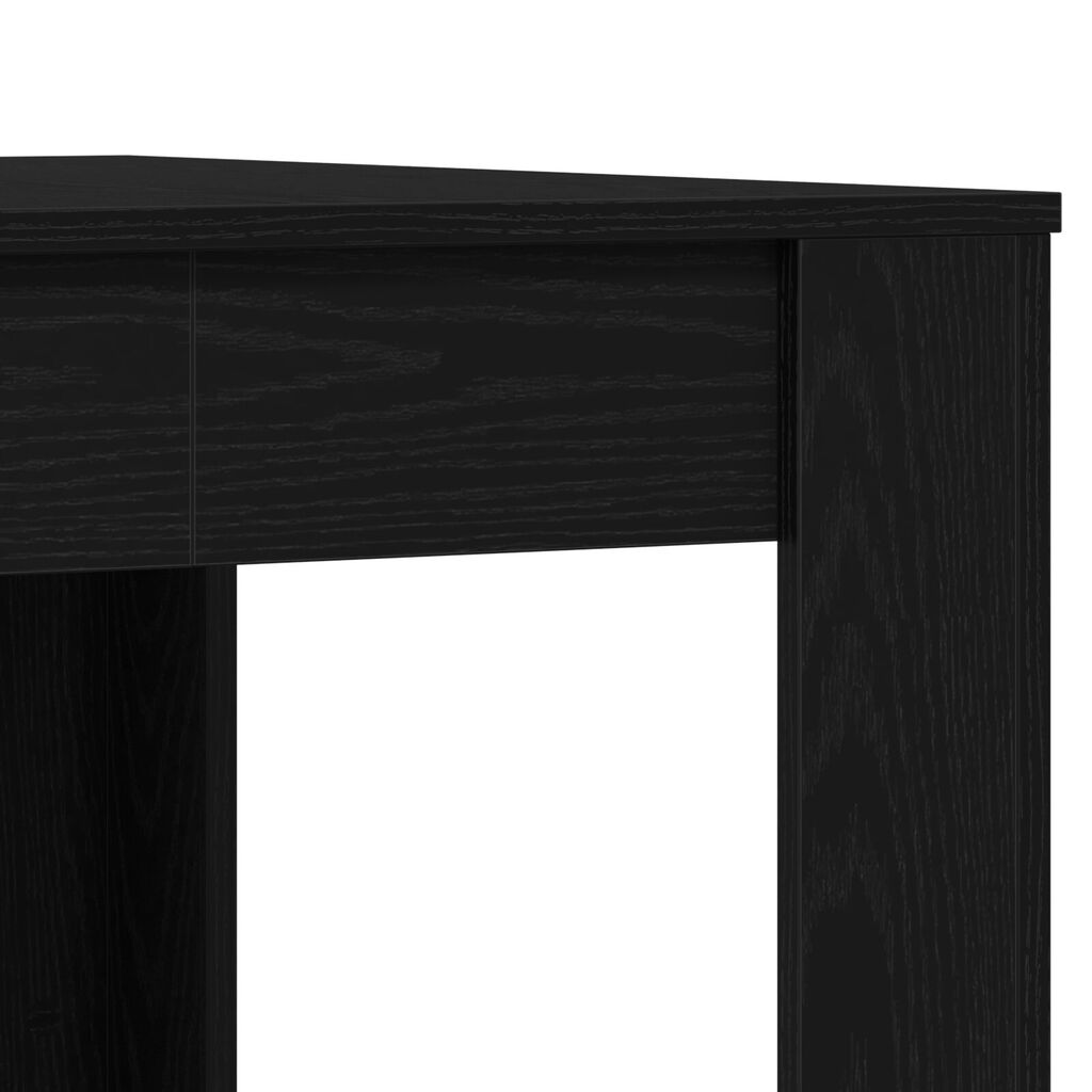 vidaXL Τραπέζι Τραπεζαρίας Μαύρο Δρυς 140x74,5x76 εκ. Φτιαγμένο από ξύλο