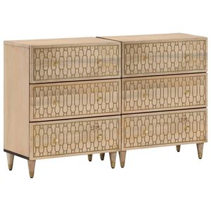 vidaXL &Beta;&omicron;&eta;&theta;&eta;&tau;&iota;&kappa;ά &Nu;&tau;&omicron;&upsilon;&lambda;ά&pi;&iota;&alpha; 2 &Tau;&epsilon;&mu;. 60x33x75 &epsilon;&kappa;. &alpha;&pi;ό &Mu;&alpha;&sigma;ί&phi; &Xi;ύ&lambda;&omicron; &Mu;ά&nu;&gamma;&kappa;&omicron;