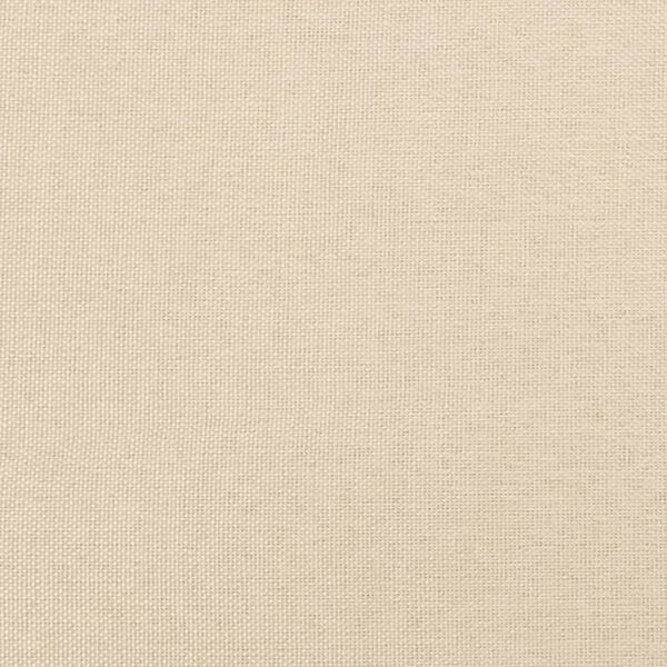 vidaXL Κρεβάτι Boxspring με Στρώμα Κρεμ 100 x 200 εκ. Υφασμάτινο