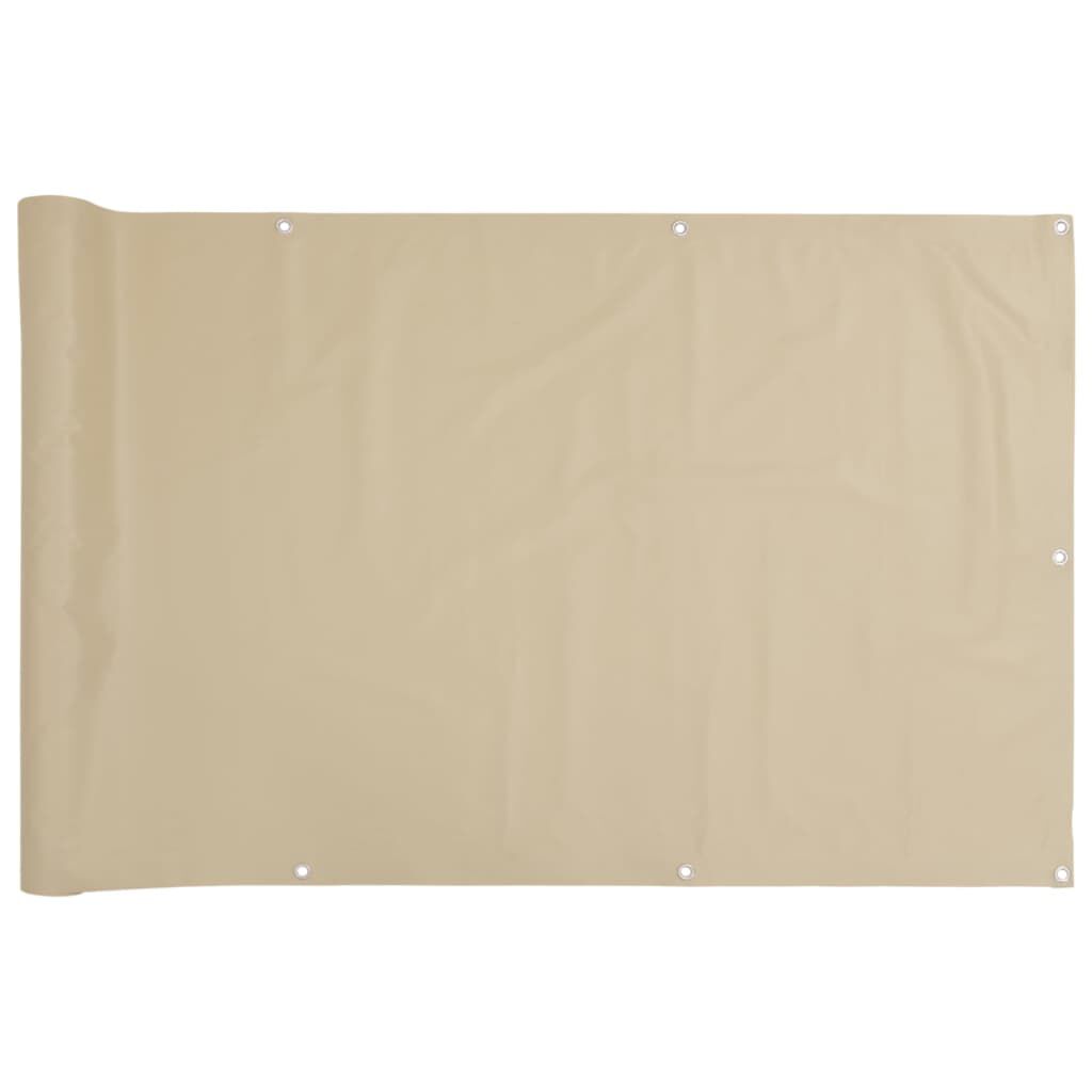 vidaXL Διαχωριστικό Βεράντας Μπεζ 75 x 300 εκ. Ύφασμα Oxford