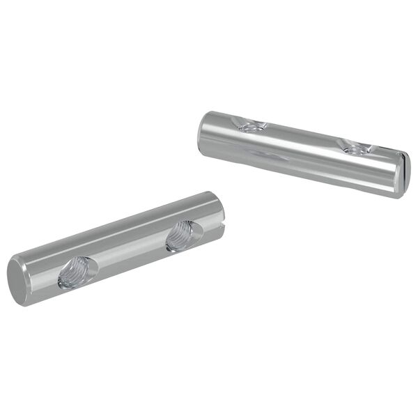 vidaXL &Kappa;&alpha;&rho;ύ&delta;&iota; 2 pcs &Epsilon;&pi;&iota;&kappa;&alpha;&lambda;&upsilon;&mu;&mu;έ&nu;&omicron; &mu;&epsilon; &psi;&epsilon;&upsilon;&delta;ά&rho;&gamma;&upsilon;&rho;&omicron; 60 x 12 mm &Sigma;ί&delta;&epsilon;&rho;&omicron;