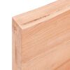 vidaXL Επιφ Τραπεζιού Αν Καφέ 120x50x(2-6)εκ.Ακατέργ. Μασίφ Ξύλο Δρυός