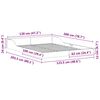 vidaXL Σκελετός Κρεβατιού Καφέ 120 x 200 cm Στερεά ξυλεία πεύκου
