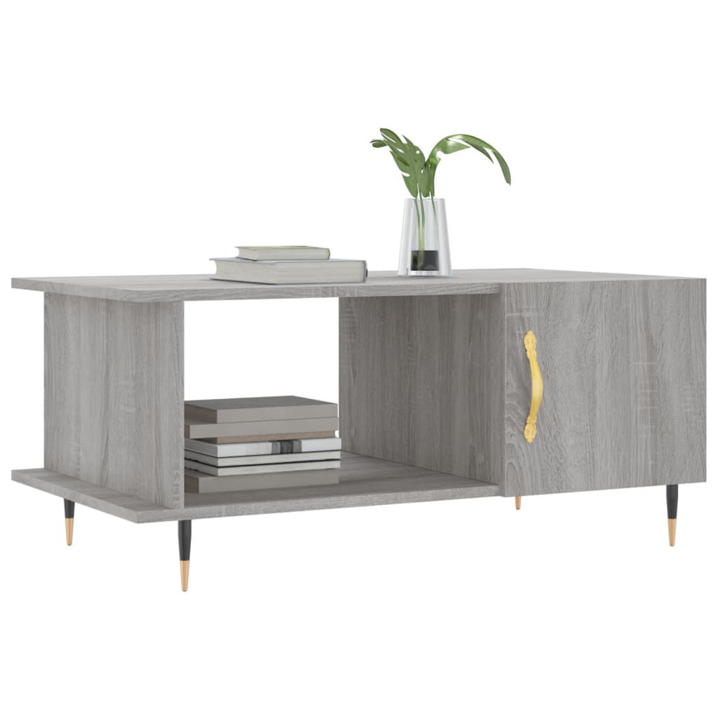 vidaXL Τραπεζάκι Σαλονιού Γκρι Sonoma 90x50x40 εκ. Επεξεργασμένο Ξύλο