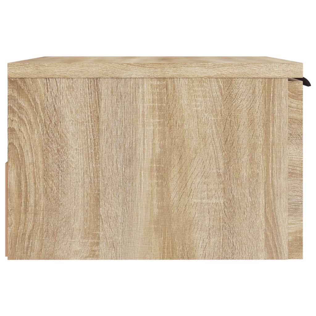 vidaXL Κομοδίνα Επιτοίχιο Sonoma Δρυς 34 x 30 x 20 εκ.