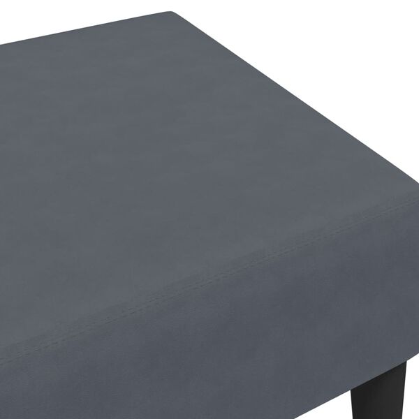 vidaXL Υποπόδιο Σκούρο Γκρι 77x55x31 εκ. Βελούδινο