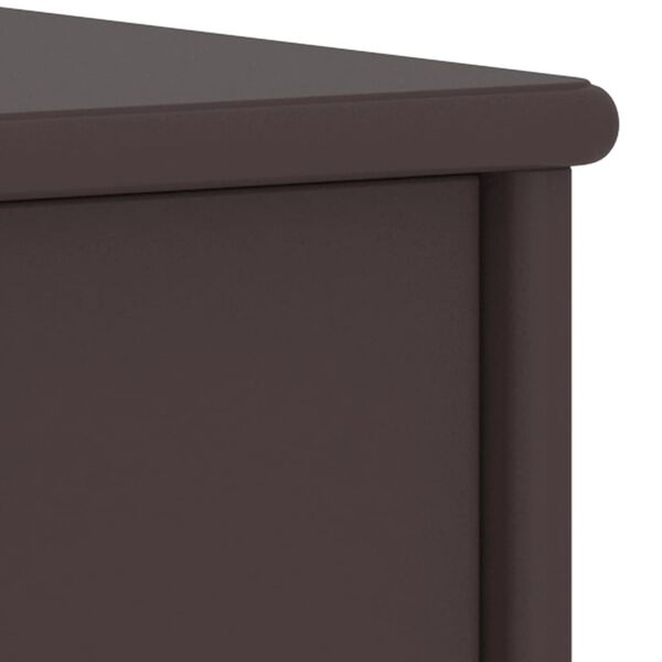 vidaXL Κομοδίνο Σκούρο Καφέ 35 x 30 x 40 εκ. Μασίφ Ξύλο Πεύκου