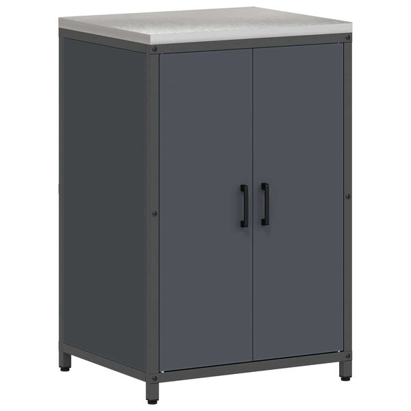 vidaXL Σετ Αποθήκευσης Κουζίνας 2 pcs Ανθρακί 150 x 50 x 92 εκ.